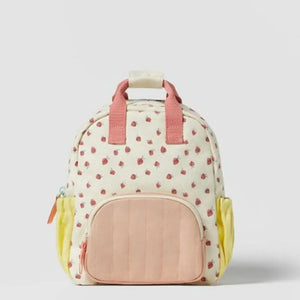 Embroidered Strawberry Backpack