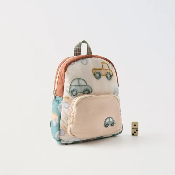 Car Embroidered Backpack