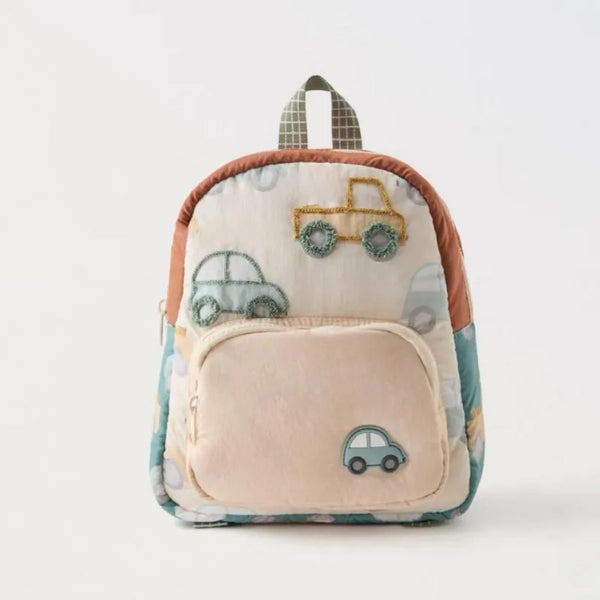 Car Embroidered Backpack