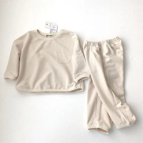 Solid Cotton Lounge Set