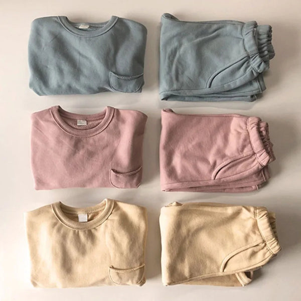 Solid Cotton Lounge Set