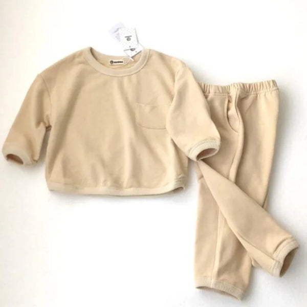 Solid Cotton Lounge Set